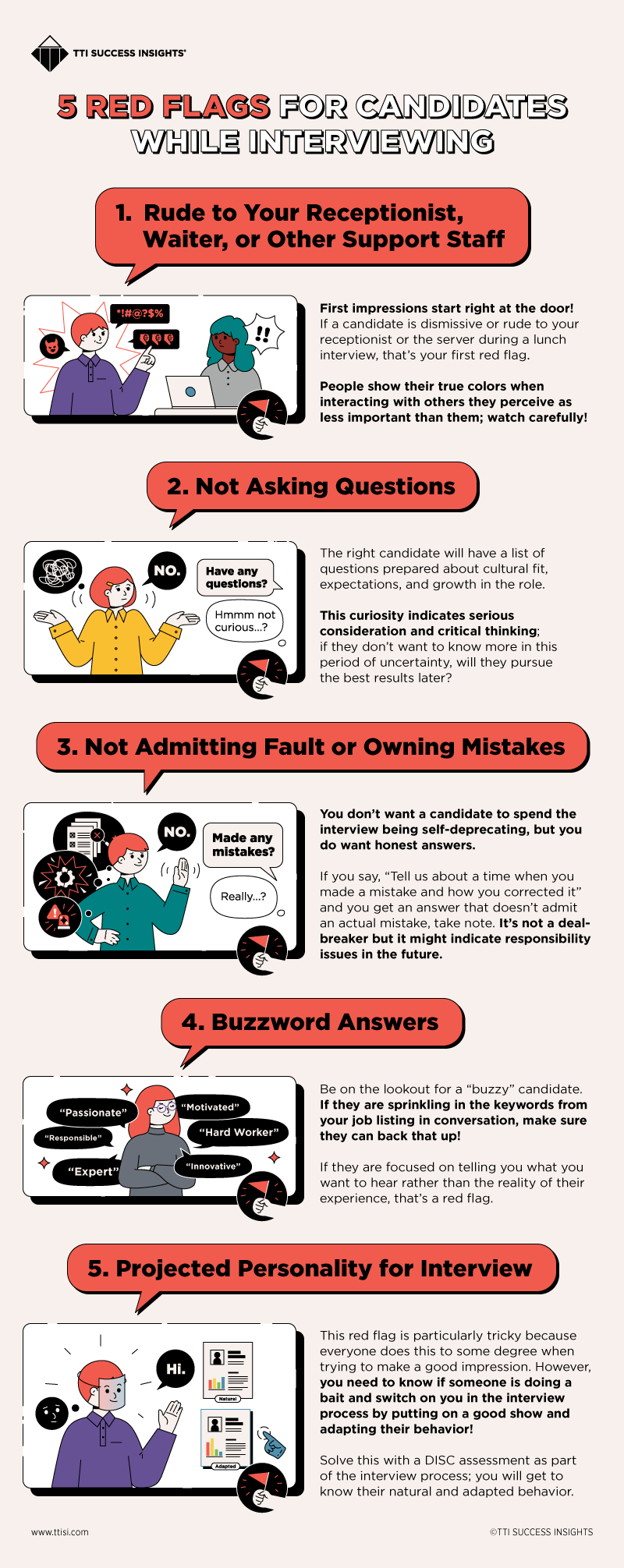 5 Red Flags While Interviewing [Infographic]